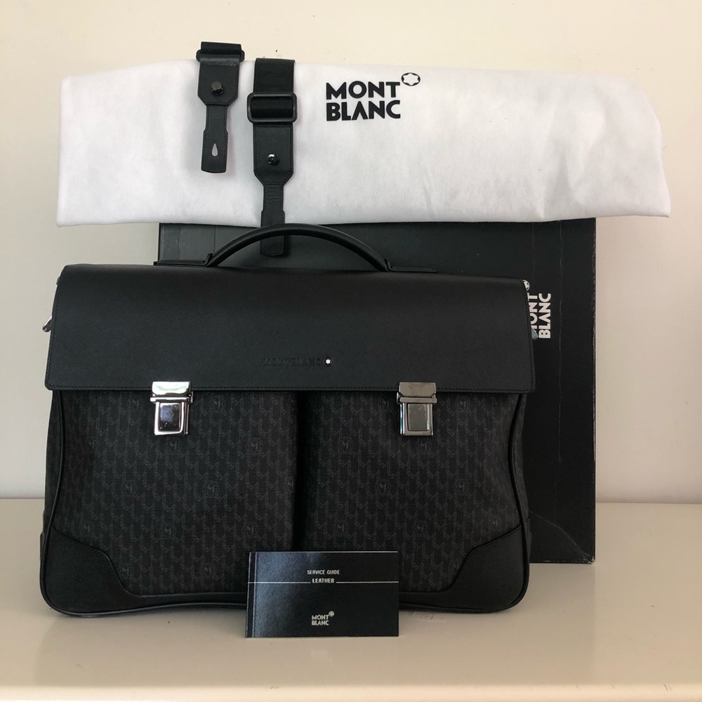 Mont Blanc Signature Double Gusset Briefcase